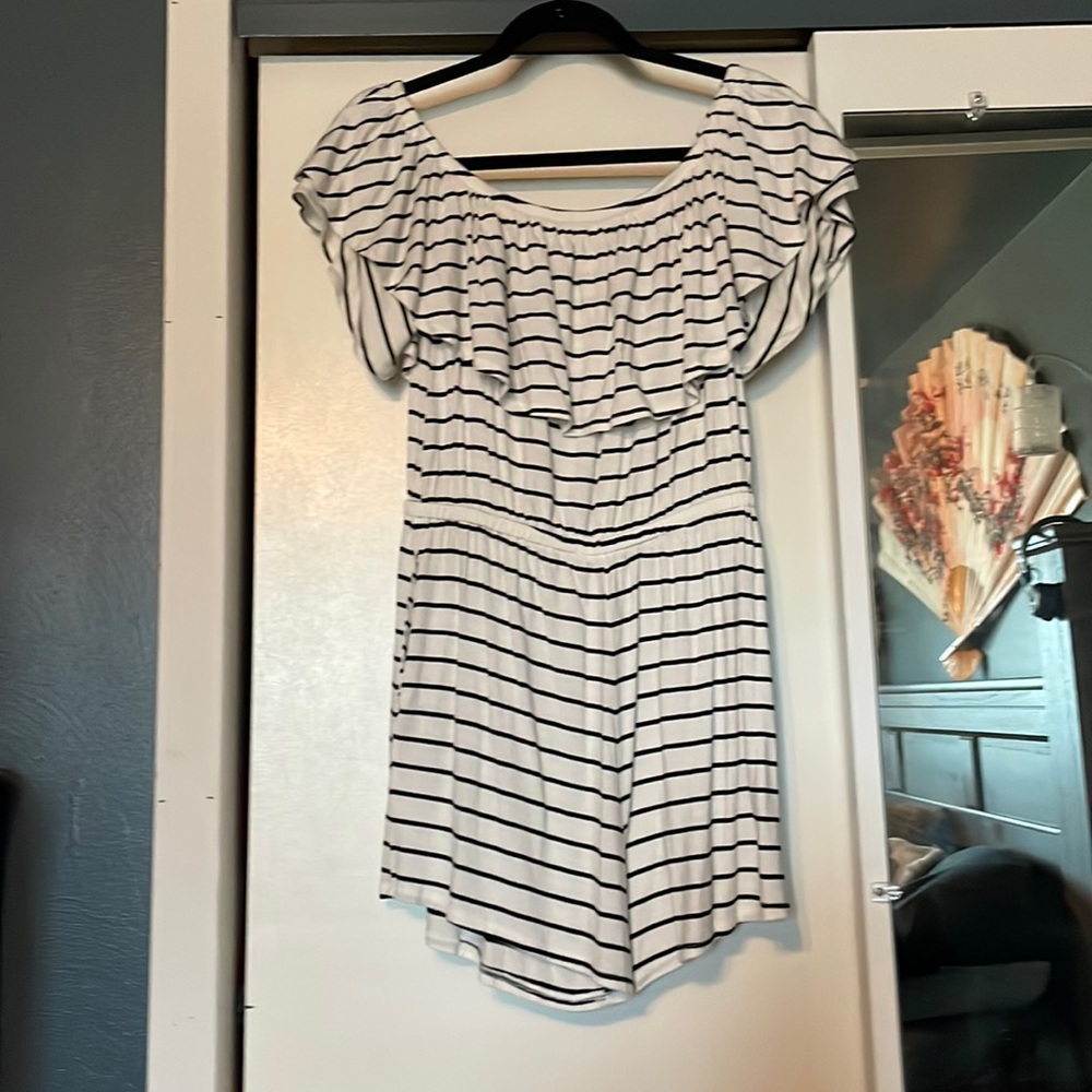 Cute Striped Large Romper by Sweet Lovely